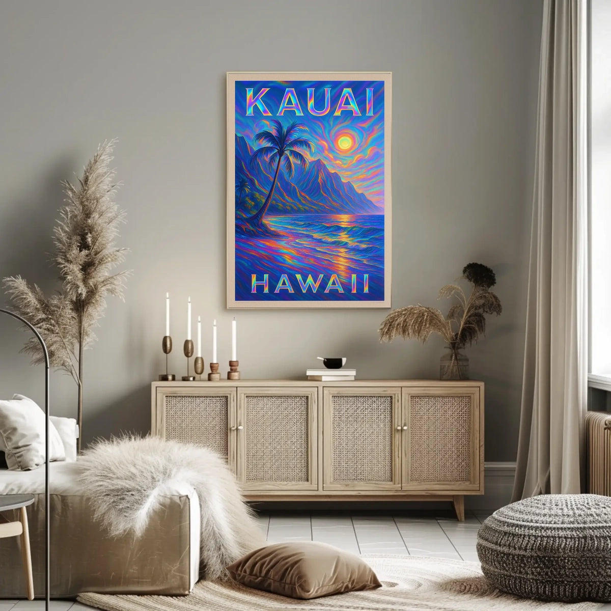 Kauai, Hawaii A Vibrant Paradise Poster