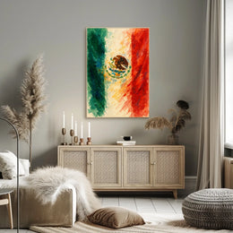 Vibrant Mexican Flag Poster