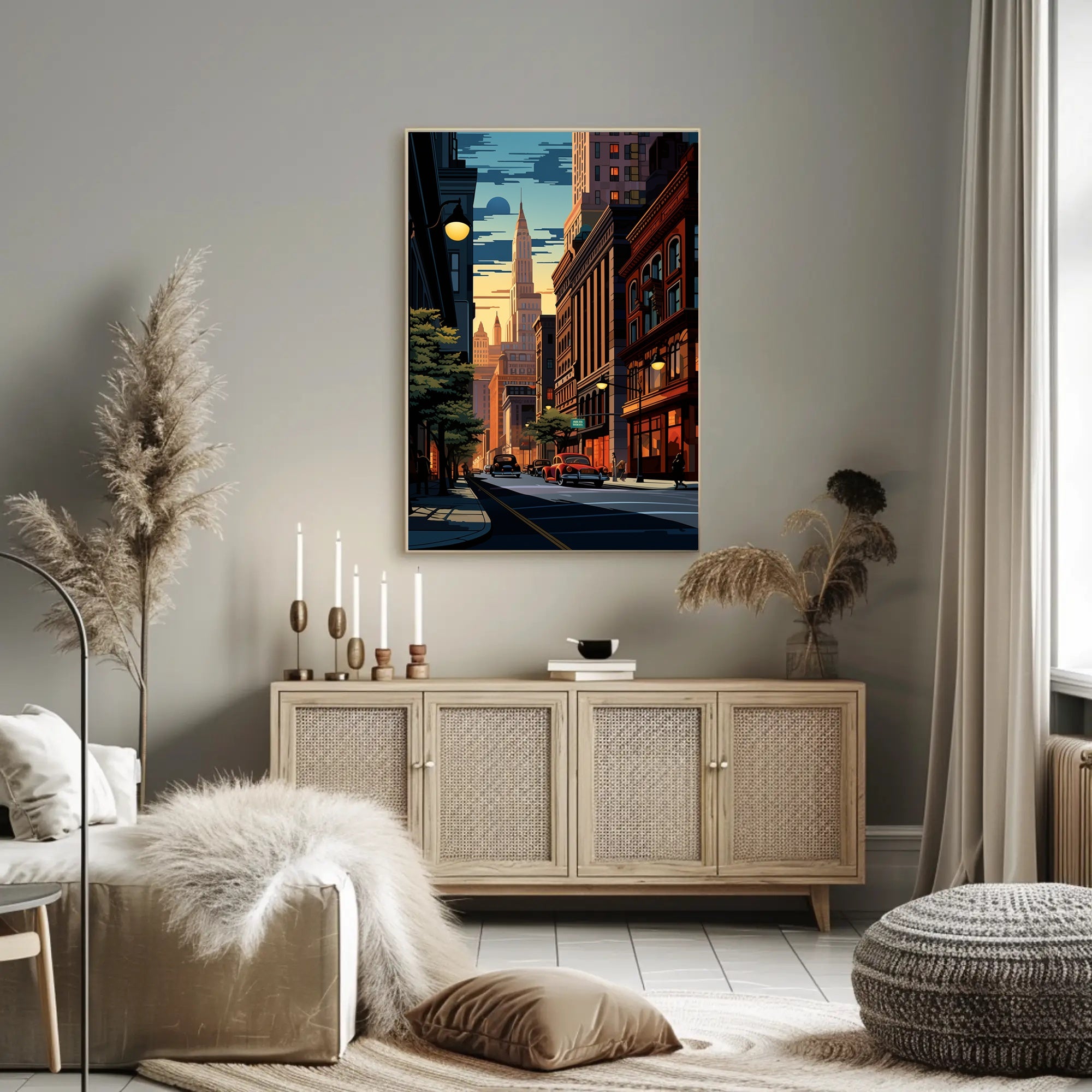 Urban Sunset Poster PosterGoat