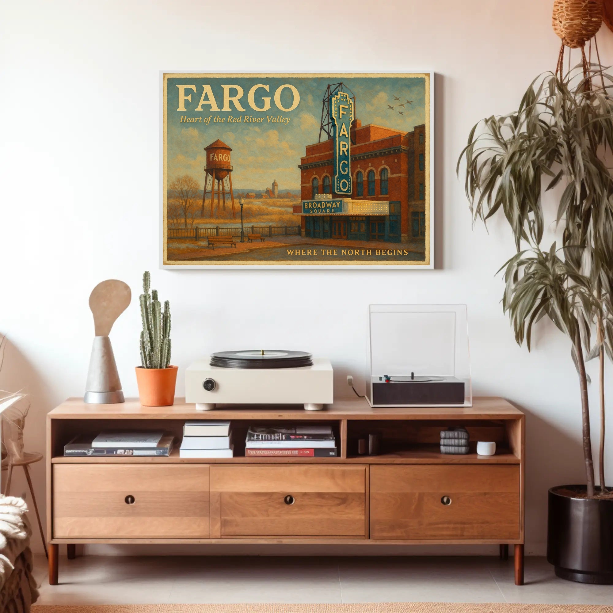 Fargo Travel Poster Where The North Begins