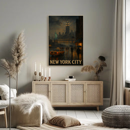 New York City at Dusk Poster