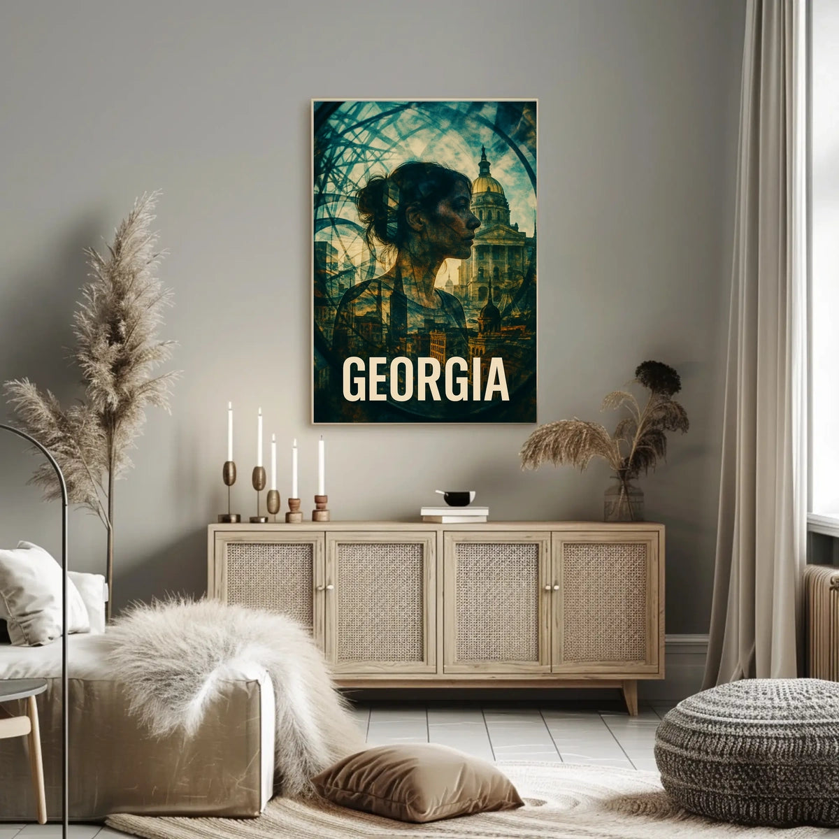 Georgia A Fusion of History and Modernity Poster