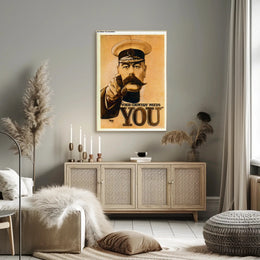 Vintage Military 'Your Country Needs You' Recruitment Poster