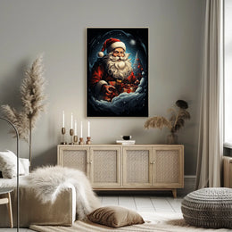 Santa Claus In Winter Wonderland Poster