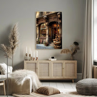 Charming Vintage Bakery Scene Poster