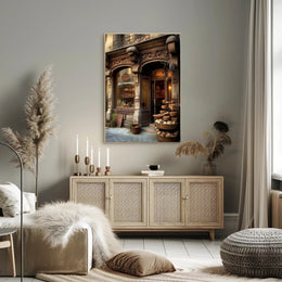 Charming Vintage Bakery Scene Poster