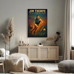 Jim Thorpe The All-American Legend Poster PosterGoat