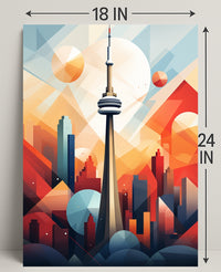 Geometric Cityscape Poster