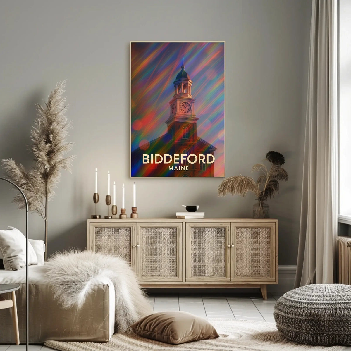 Biddeford Maine Scenic Realism Wanderlust Poster