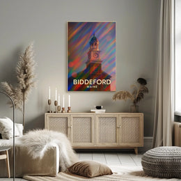 Biddeford Maine Scenic Realism Wanderlust Poster