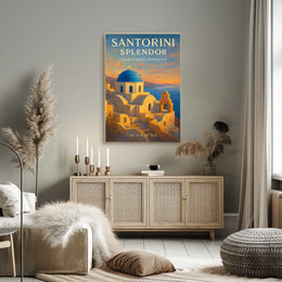 Santorini Splendor Poster