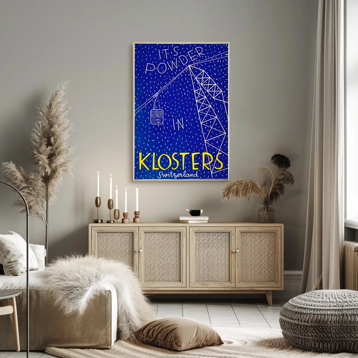 Powder In Klosters Poster
