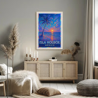 Isla Holbox Sunset Poster