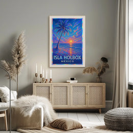 Isla Holbox Sunset Poster