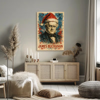 James Buchanan 15th President of the United States Christmas SeriesPoster