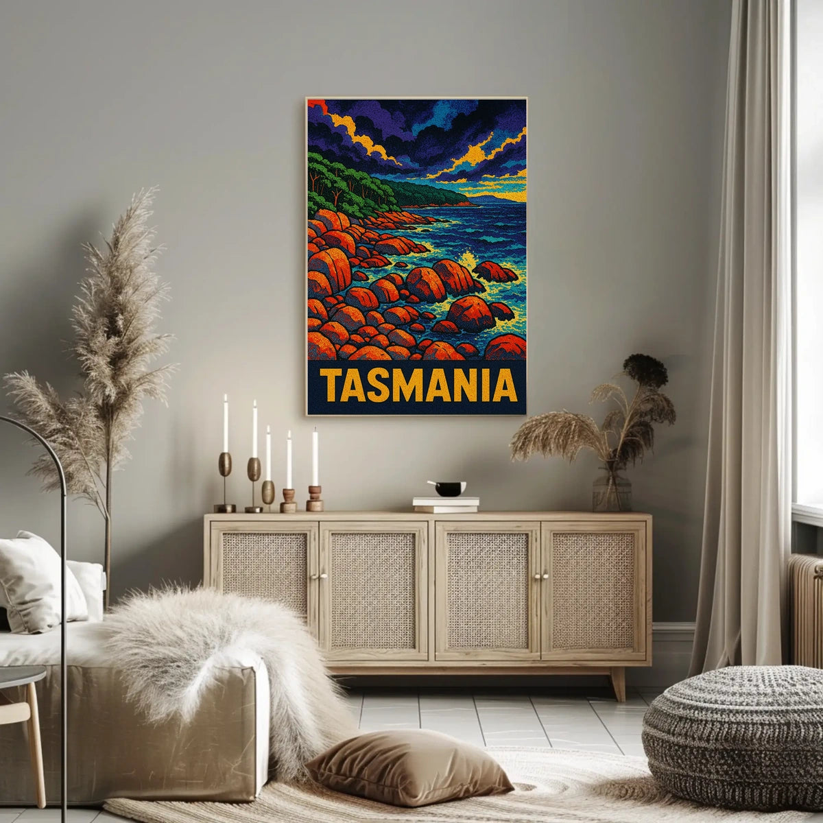 Tasmania Coastal Landscape Poster