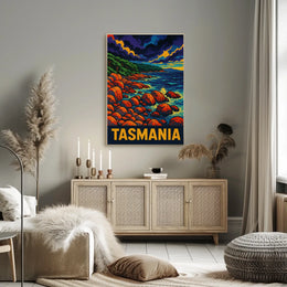 Tasmania Coastal Landscape Poster