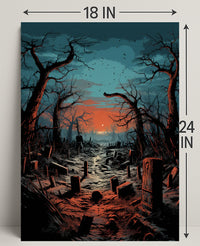 Twilight Cemetery Poster