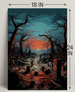 Twilight Cemetery Poster