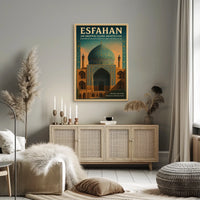 Esfahan Majestic Islamic Architecture Poster
