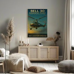 Bell 30 Pioneering Flight Poster