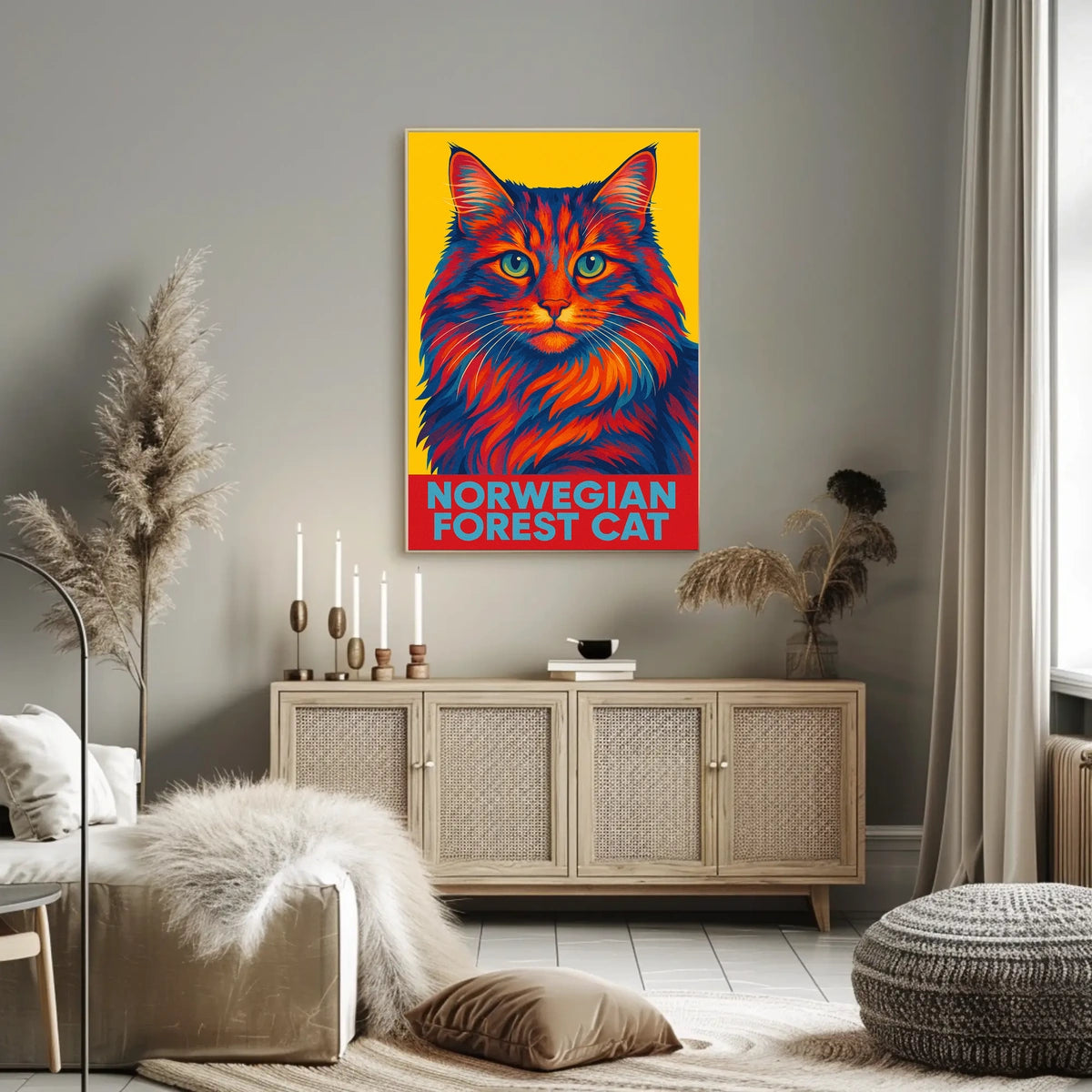 Norwegian Forest Cat Poster