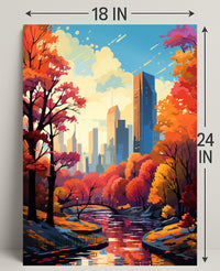 Autumn In The City Poster