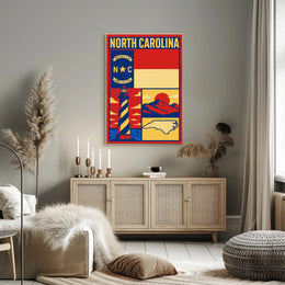 North Carolina Heritage Poster PosterGoat