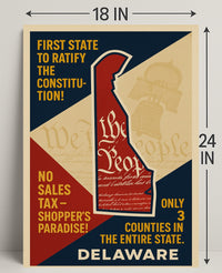 Delaware Constitution Ratification Poster PosterGoat
