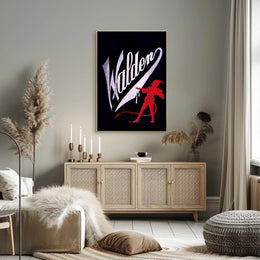 Devilish Vintage Mischief: Walden Theatrical Cultural Poster