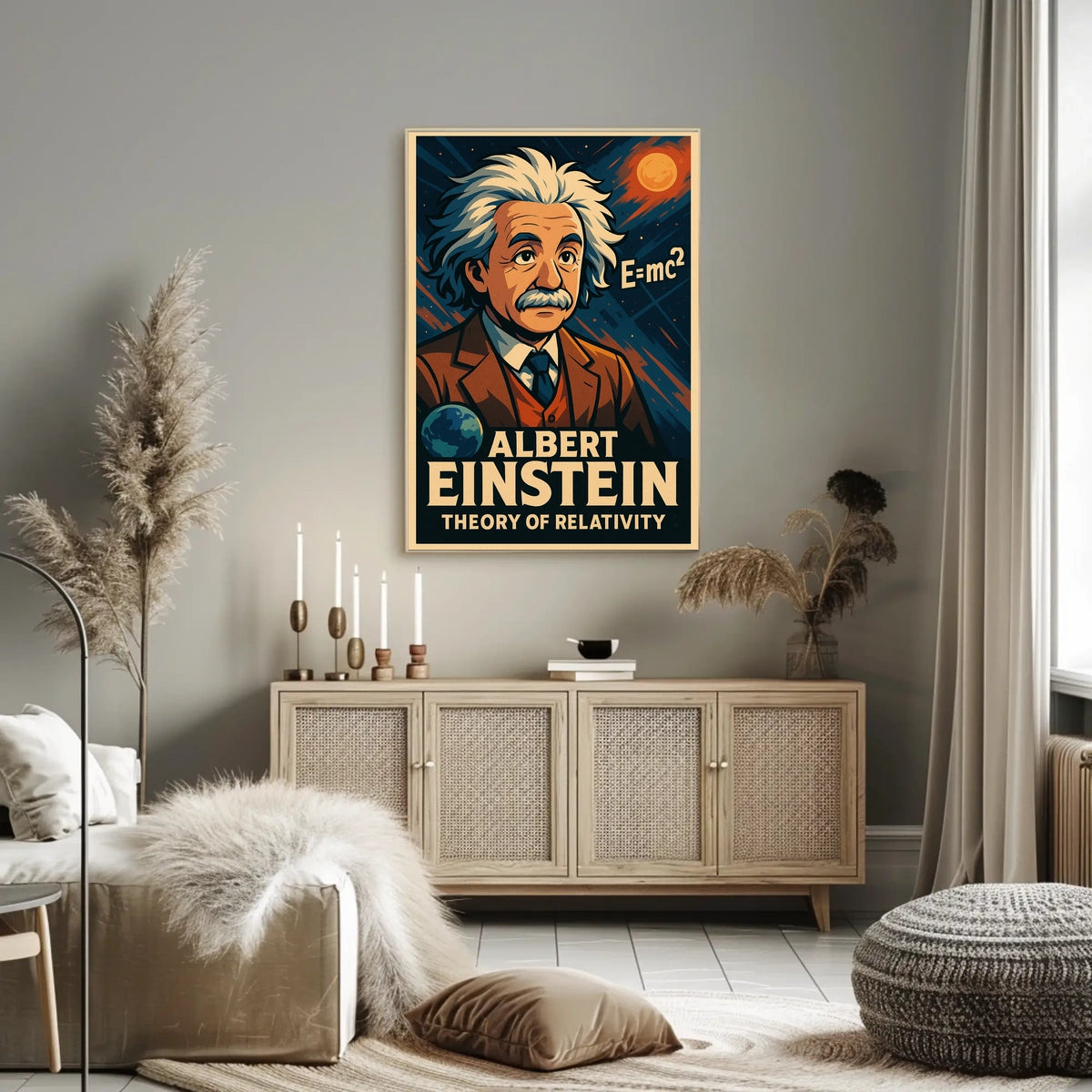 Albert Einstein Theory Of Relativity Poster