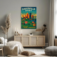 Louisville Spirit Where Heritage Meets Innovation Poster