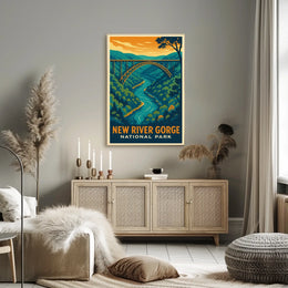 New River Gorge National Park Vintage Poster