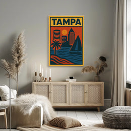 Tampa Cityscape Poster