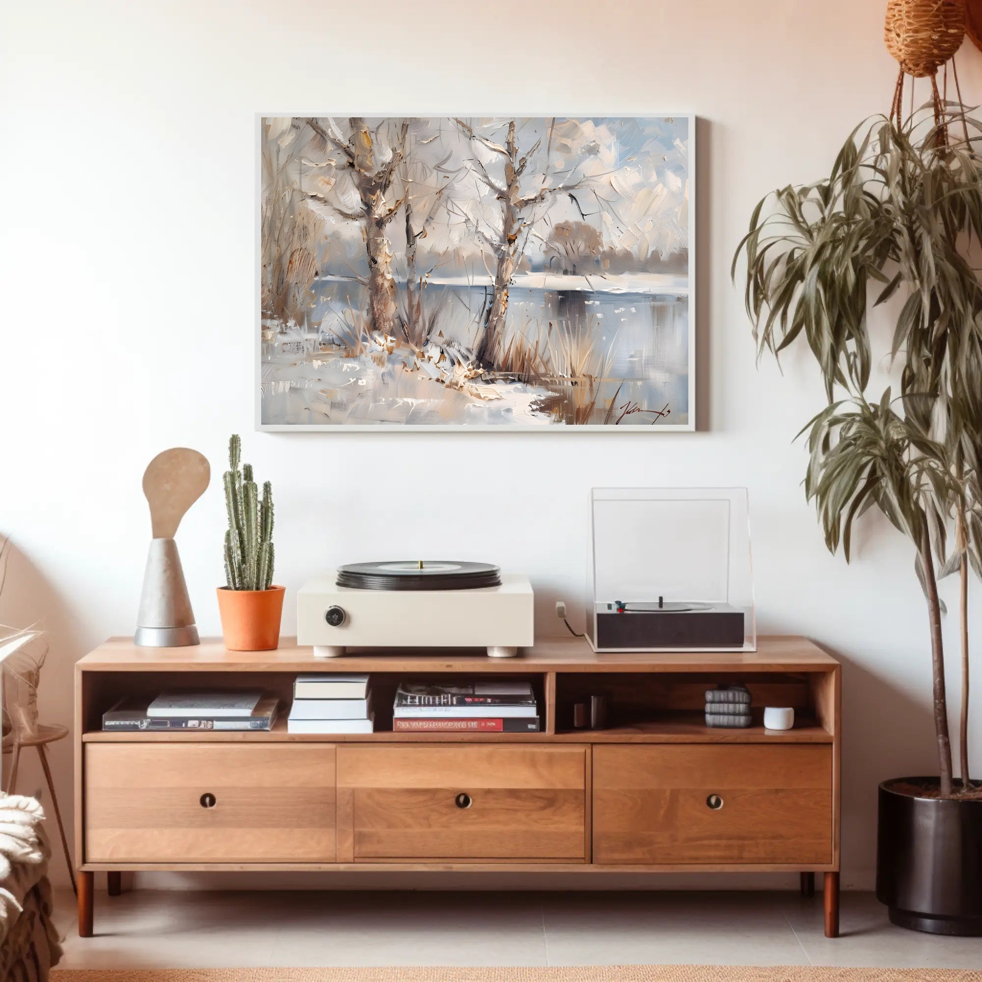 Serene Winter Landscape Poster