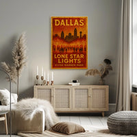 Dallas Lone Star Lights Poster