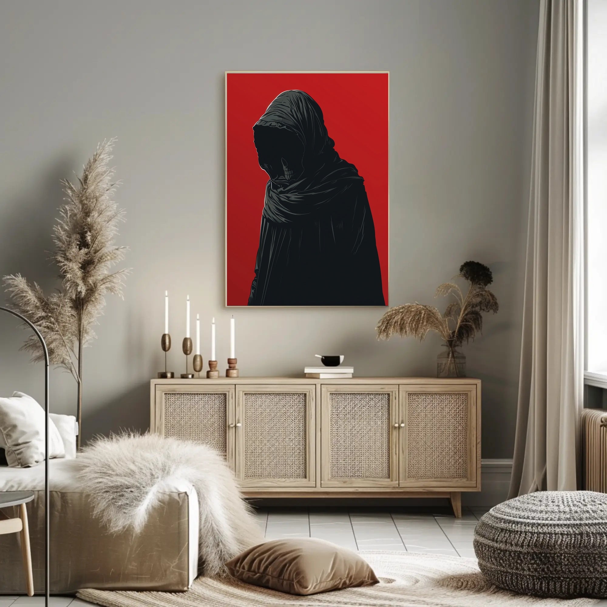 Dark Fantasy Grim Reaper Poster: Eerie Gothic Art PosterGoat