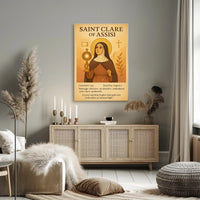 Saint Clare of Assisi Religious Heritage Poster