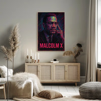 Malcolm X Iconic Leader Poster