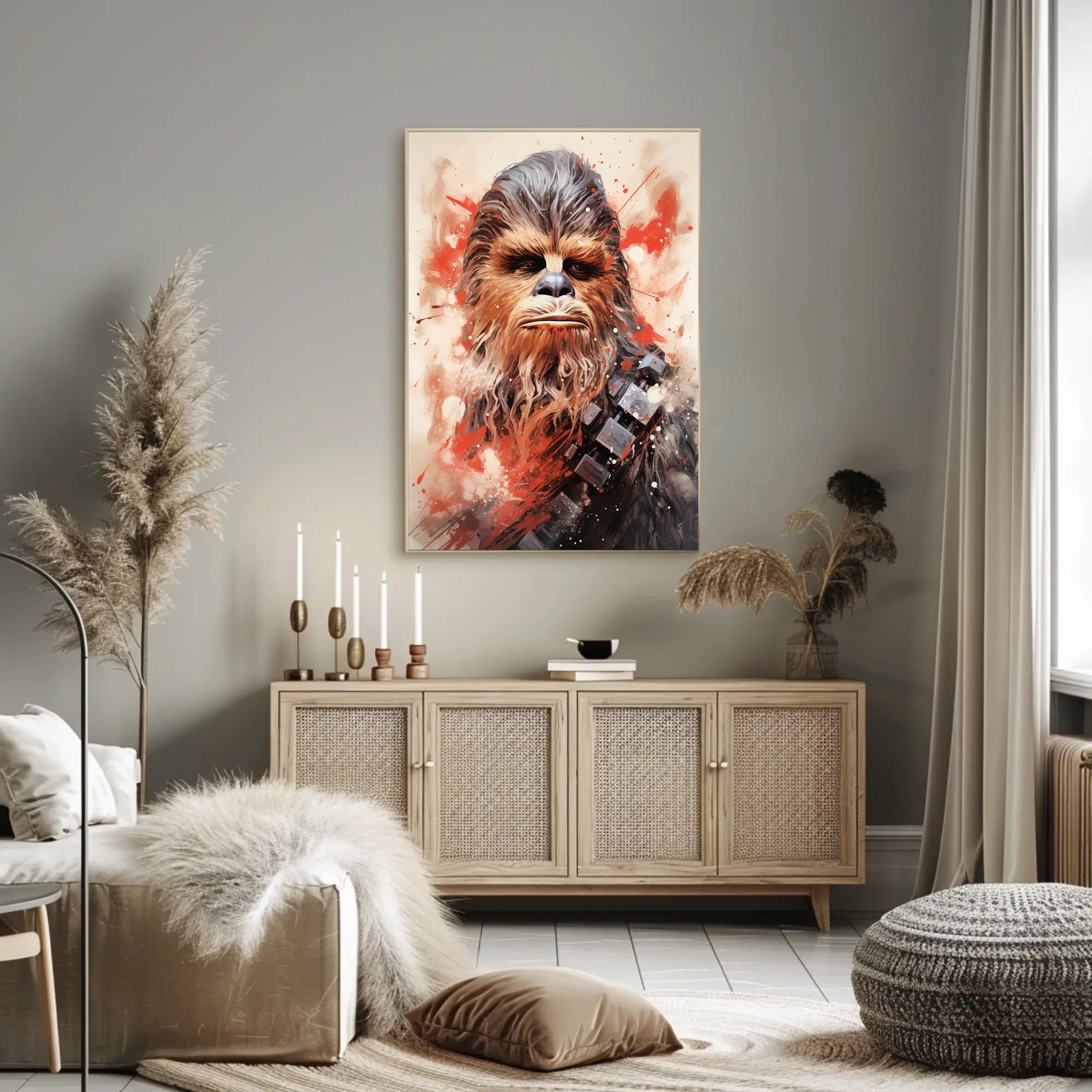 Galactic Warrior Portrait Poster