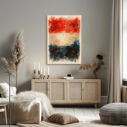 Abstract Tricolor Wall Art Dreamscape Decor Lovers Wanderlust Spirits Timeless Poster