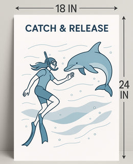 Catch & Release Poster PosterGoat