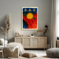 Vibrant Heraldic Emblem Poster