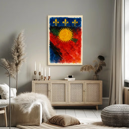 Vibrant Heraldic Emblem Poster