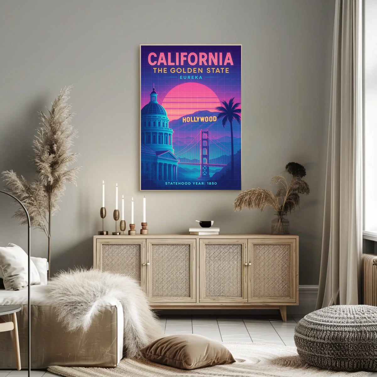 California The Golden State Poster