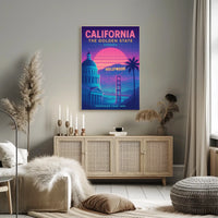 California The Golden State Poster
