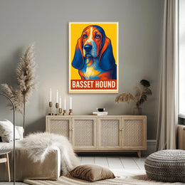 Basset Hound Art Poster