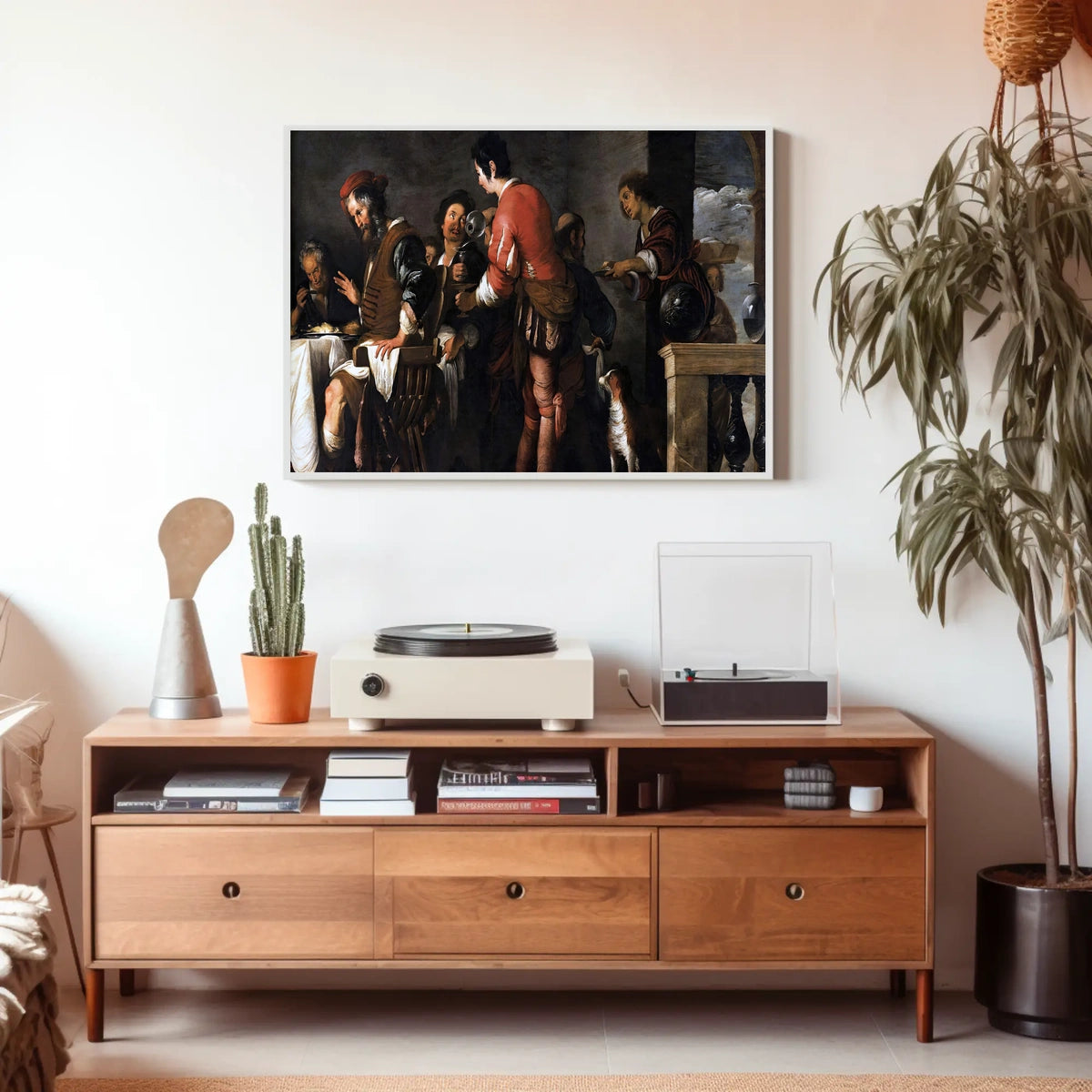 Renaissance Social Gathering Art Poster - Cultural or Heritage Poster