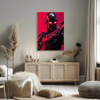Cybernetic Warrior Poster PosterGoat