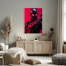 Cybernetic Warrior Poster PosterGoat